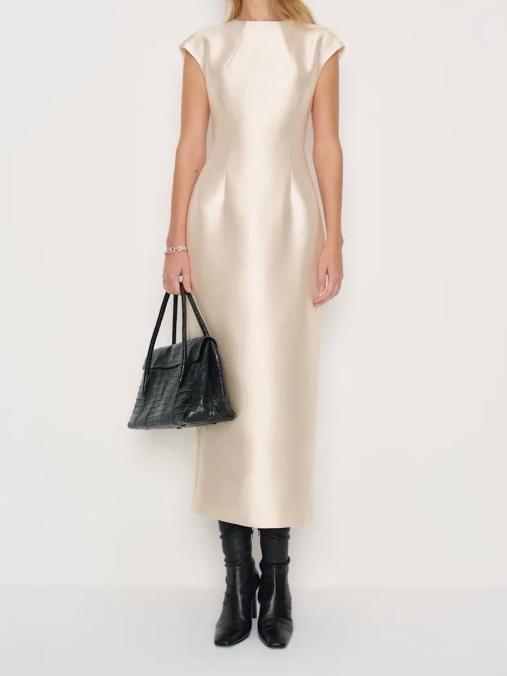 Reformation Belden Dress - Cream